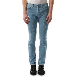 Givenchy Men’s Blue Podium Destroy Jeans